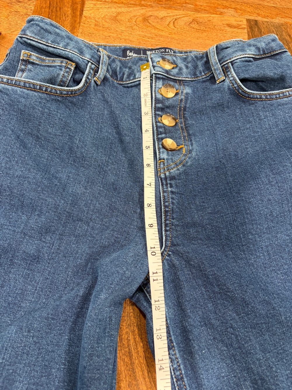 Boden Ankle Length Wide-Leg Women’s Jeans in Classic Blue With Button Fly Size 8 - Picture 10 of 12